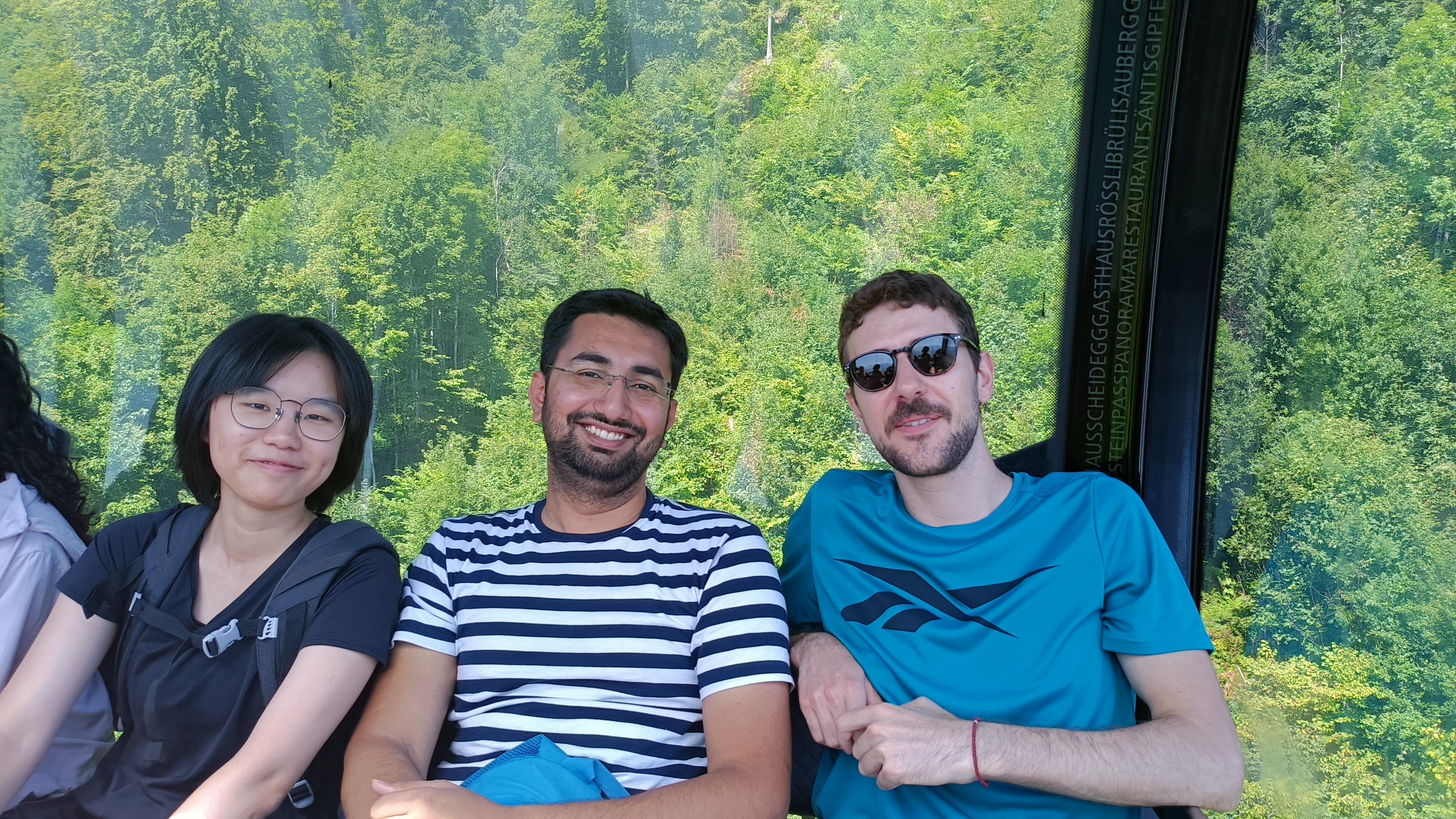 in the cable car