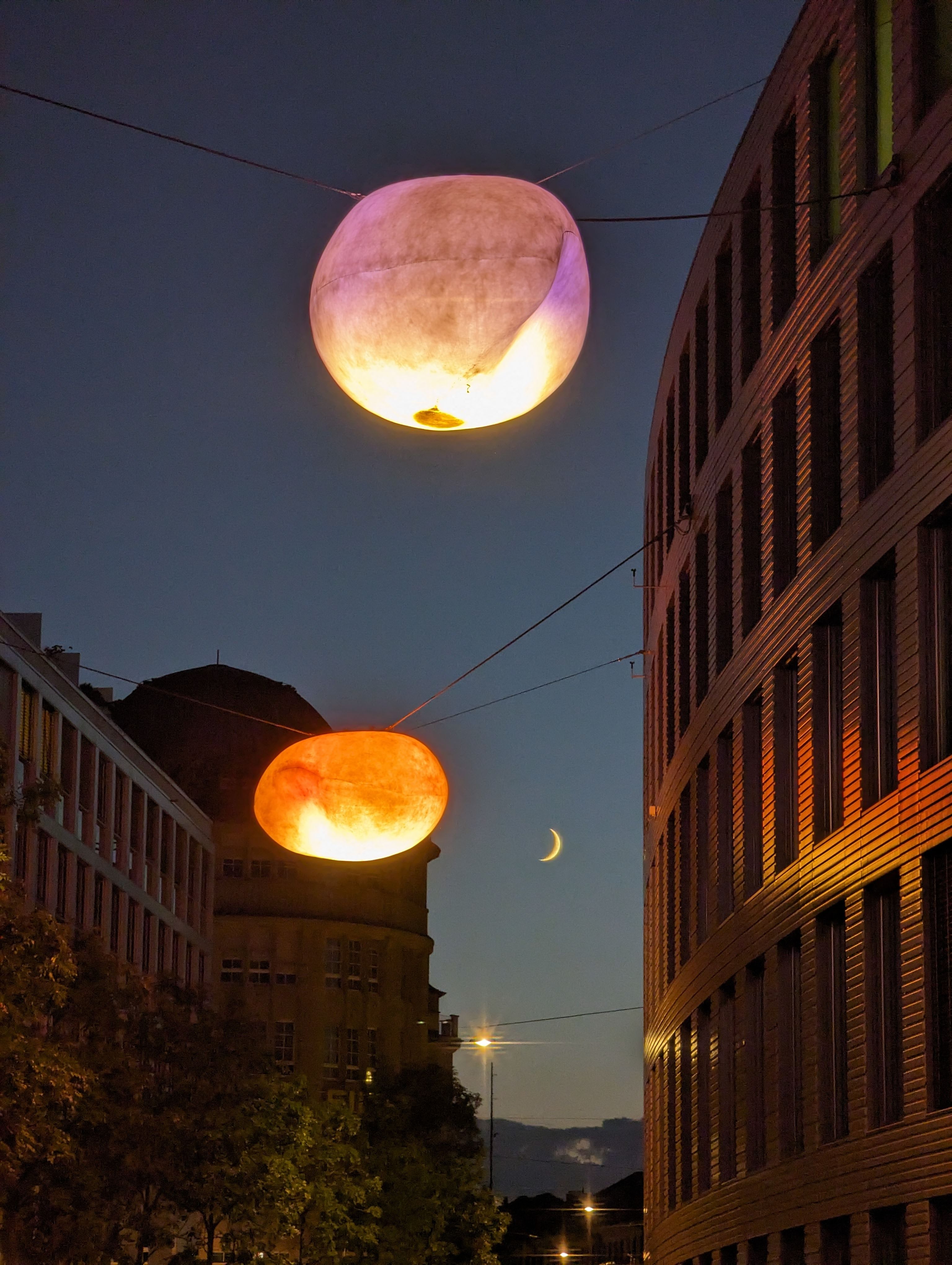 the moon and artificial moons